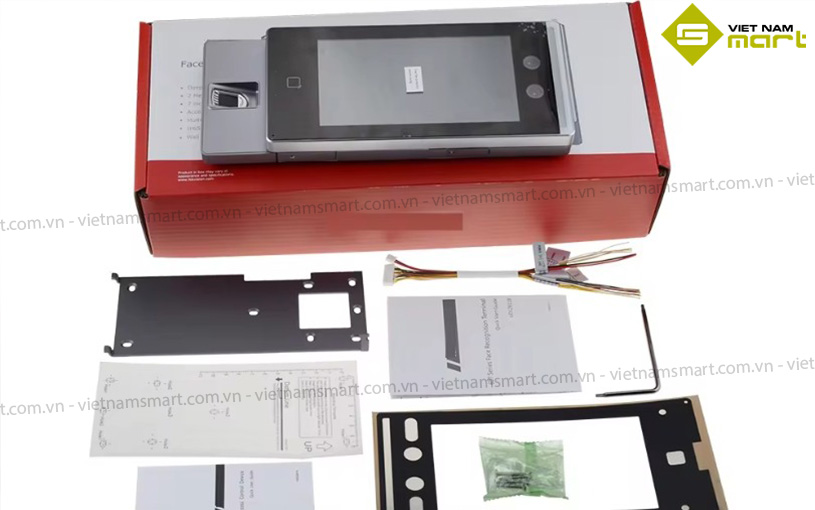 Máy chấm công khuôn mặt Hikvision DS-K1T607EF Trọn bộ máy chấm công hỗ trợ điểm danh bằng khuôn mặt DS-K1T607EF