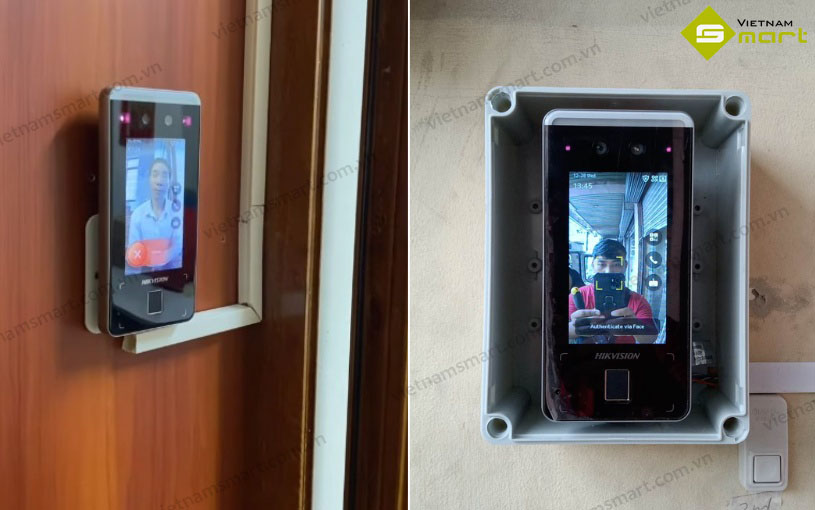 Máy chấm công khuôn mặt Hikvision DS-K1T341CMF ứng dụng thuật toán thông minh để kiểm soát truy cập