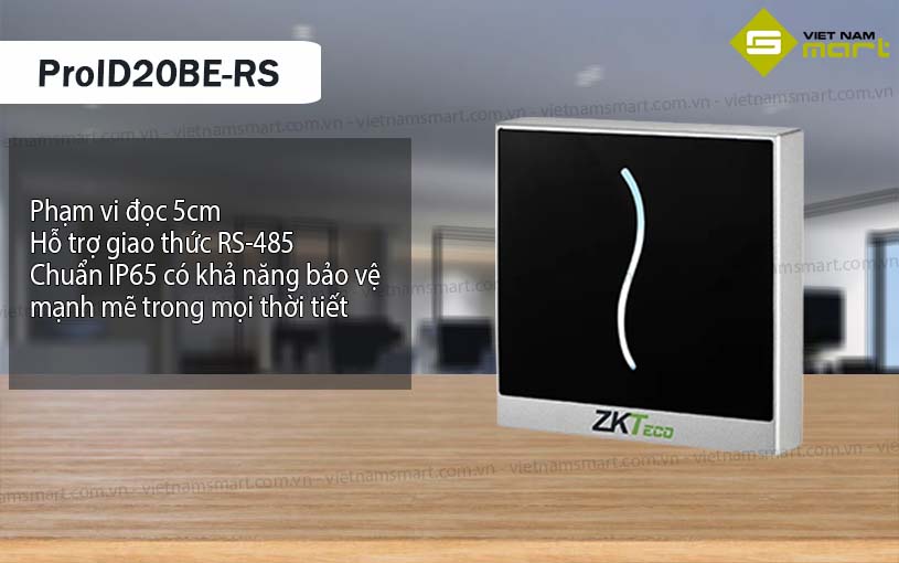 Đầu đọc thẻ cảm ứng ZKTeco ProID20BE-RS Đầu đọc thẻ cảm ứng ZKTeco ProID20BE-RS