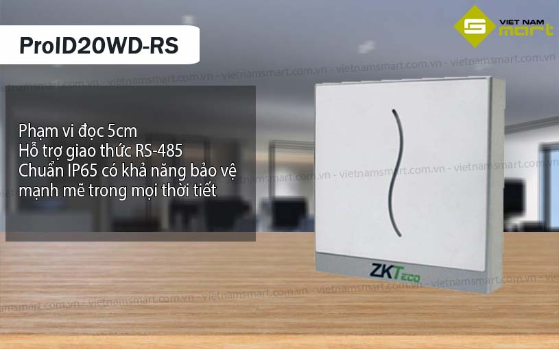 Đầu đọc thẻ cảm ứng ZKTeco ProID20WD-RS Đầu đọc thẻ cảm ứng ZKTeco ProID20WD-RS