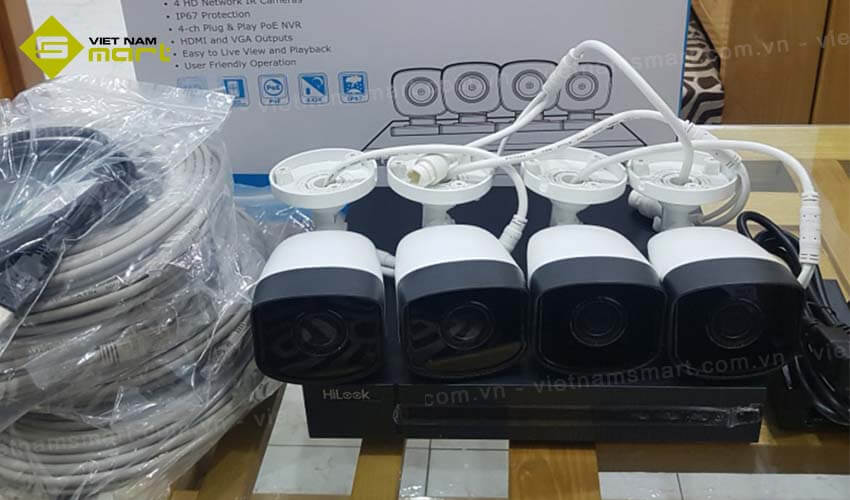 Bộ Kit 4 Camera IP HiLook IK-4042BH-MH/P Bộ Kit 4 Camera IP HiLook IK-4042BH-MH/P
