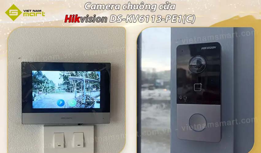 Bộ liên lạc video IP Hikvision DS-KIS606-P Camera chuông cửa của bộ liên lạc video IP Hikvision DS-KIS606-P