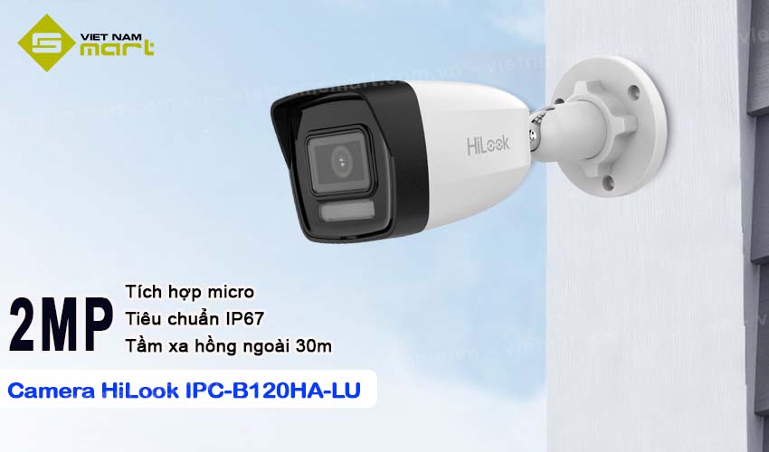 Camera Dual Light 2MP HiLook IPC-B120HA-LU Camera Dual Light 2MP HiLook IPC-B120HA-LU