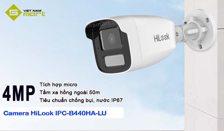 Camera Dual Light 4MP HiLook IPC-B440HA-LU