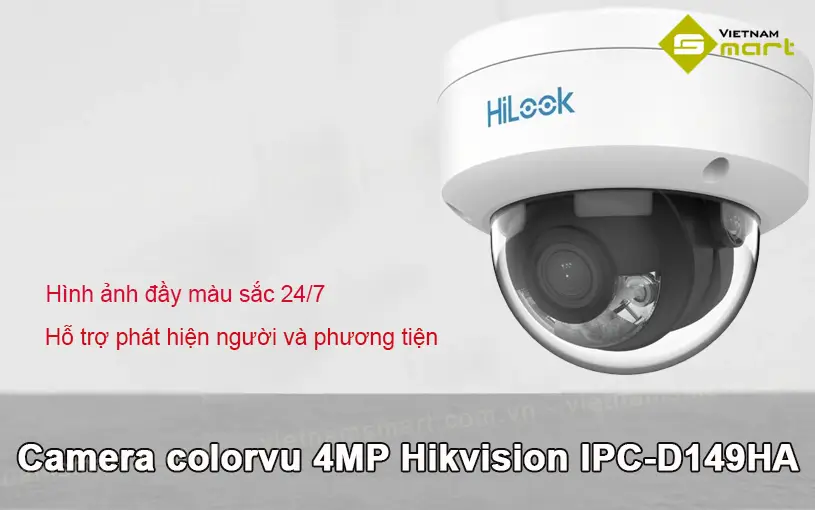 Camera colorvu 4MP Hikvision IPC-D149HA Giới thiệu về camera colorvu 4MP Hikvision IPC-D149HA