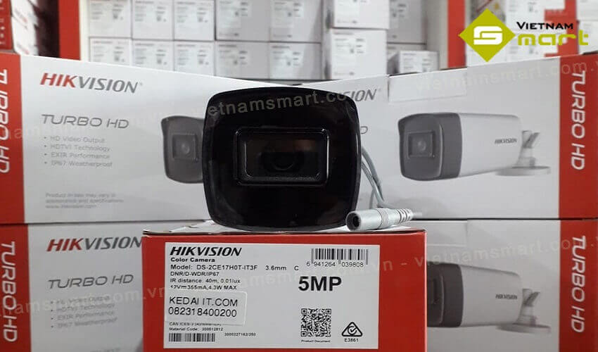 Camera HD-TVI Hikvision DS-2CE17H0T-IT3F Camera HD-TVI Hikvision DS-2CE17H0T-IT3F