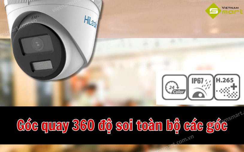 Camera Colorvu 6MP Hikvision IPC-T269HA Camera HiLook Hikvision IPC-T269HA xoay 360 độ
