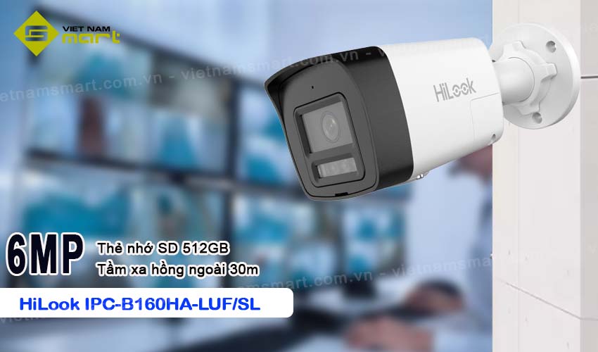 Camera Dual Light 6MP HiLook IPC-B160HA-LUF/SL Camera Dual Light 6MP HiLook IPC-B160HA-LUF/SL