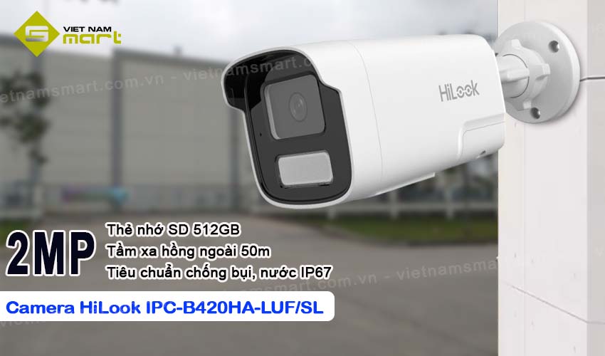 Camera Dual Light 2MP HiLook IPC-B420HA-LUF/SL