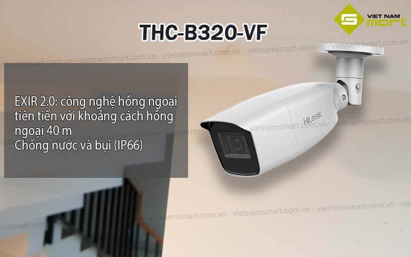 Camera HiLook thân mini HD Analog 2MP THC-B320-VF