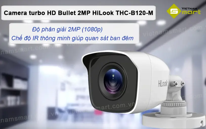Camera turbo HD Bullet 2MP HiLook THC-B120-M Camera turbo HD Bullet 2MP HiLook THC-B120-M