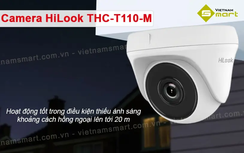 Camera turbo HD 1MP HiLook THC-T110-M Camera Dome HiLook THC-T110-M