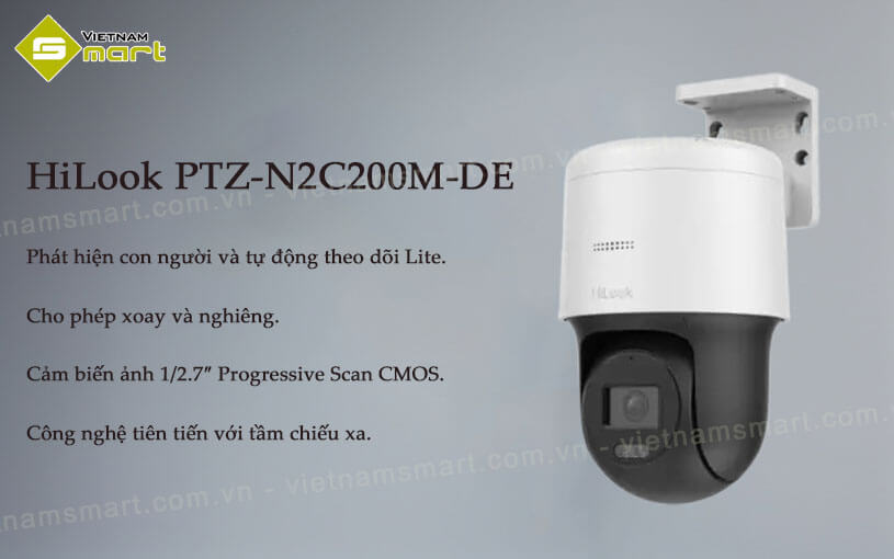 Camera PTZ IP 2MP HiLook PTZ-N2C200M-DE