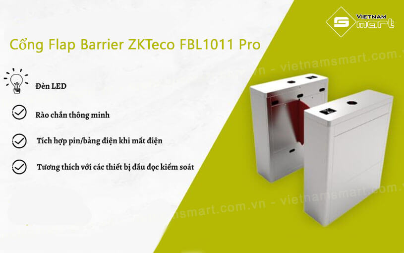 Cổng Flap Barrier ZKTeco FBL1011 Pro Cổng Flap Barrier ZKTeco FBL1011 Pro