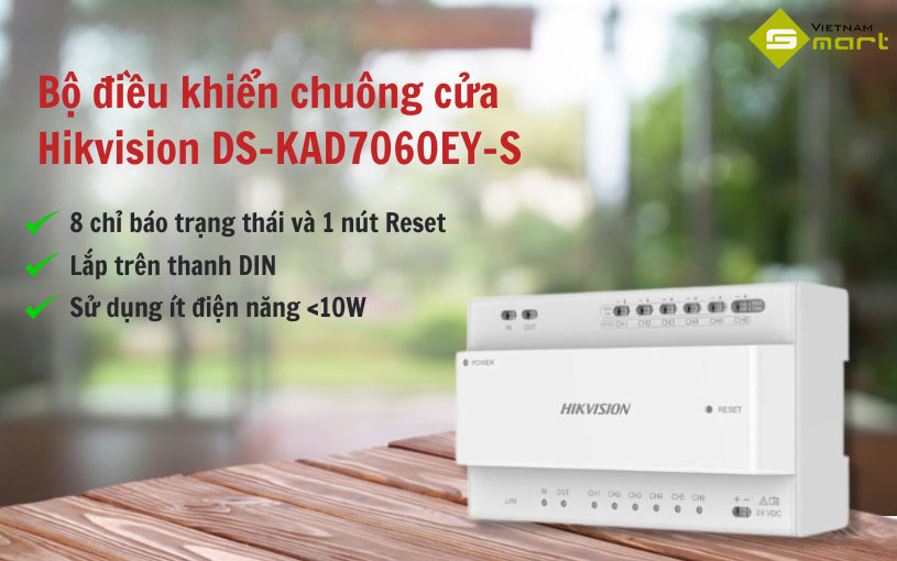 Bộ điều khiển chuông cửa Hikvision DS-KAD7060EY-S Giới thiệu ộ điều khiển chuông cửa Hikvision DS-KAD7060EY-S