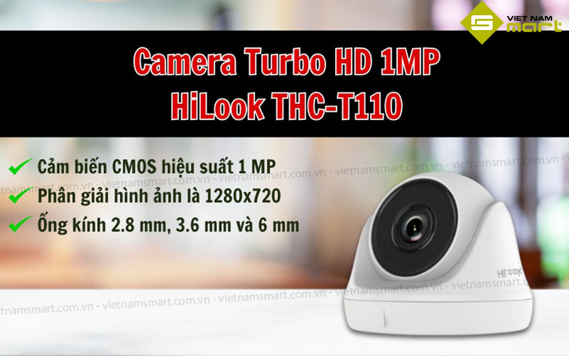 Camera Turbo HD 1MP HiLook THC-T110 Giới thiệu camera Turbo HD 1MP HiLook THC-T110