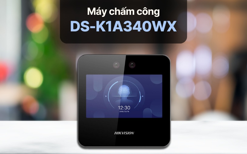 Máy chấm công khuôn mặt Hikvision DS-K1A340WX Máy chấm công khuôn mặt HIKVISION DS-K1A340WX