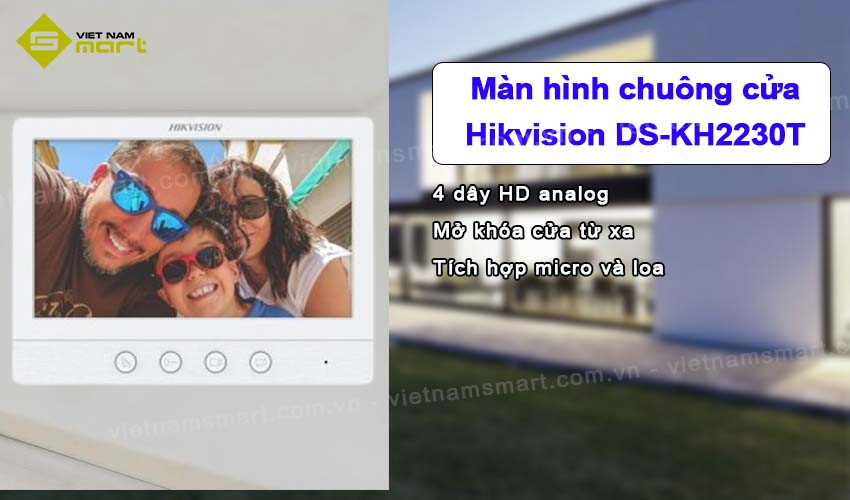 Màn hình chuông cửa Hikvision DS-KH2230T Màn hình chuông cửa Hikvision DS-KH2230T