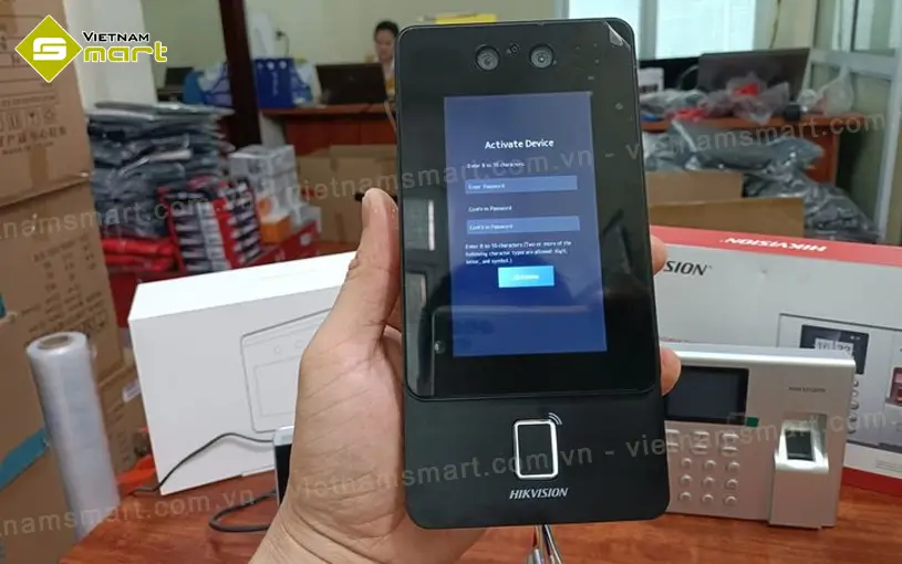 Máy chấm công khuôn mặt Hikvision SH-K1T9342MFWX SH-K1T9342MFWX thiết kế đẹp mắt - hiện đại