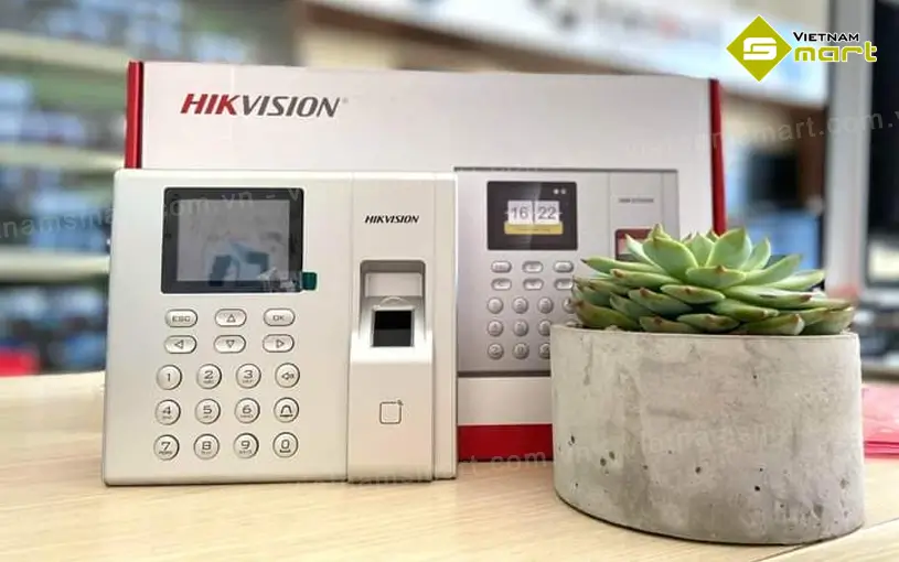 Máy chấm công vân tay Hikvision SH-K1T9803F Giới thiệu về máy chấm công vân tay Hikvision SH-K1T9803F
