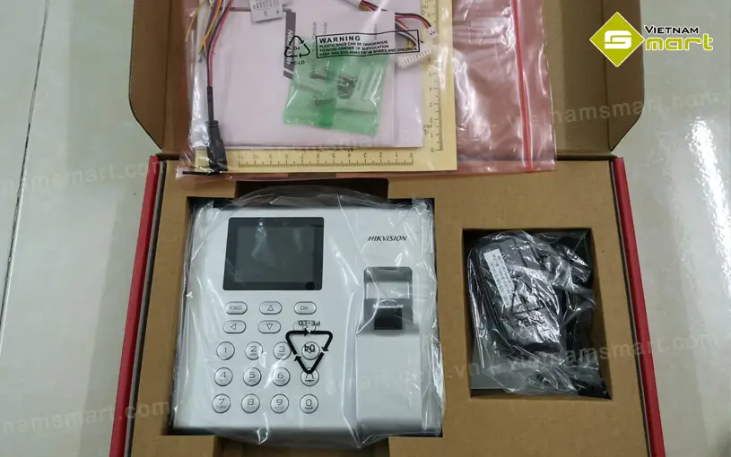 Máy chấm công vân tay Hikvision SH-K1T9803F Tron bộ sản phẩm chấm công SH-K1T9803F
