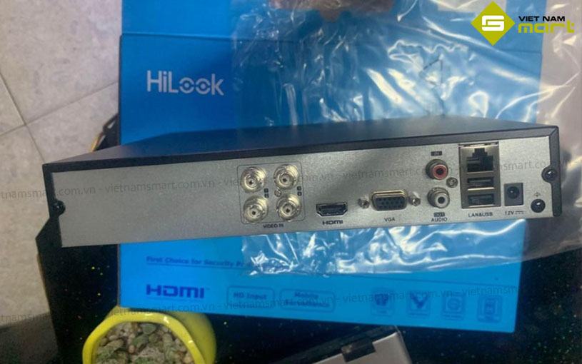 Đầu ghi hình eSSD 4 kênh HiLook DVR-204Q-K1 DVR-204Q-K1 hỗ trợ đa dạng cổng kết nối