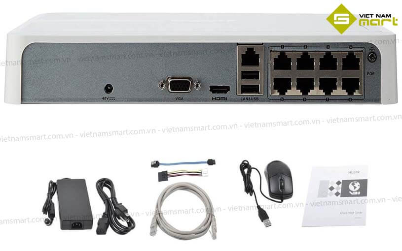Đầu ghi hình IP 8 kênh HiLook NVR-108H-D/8P