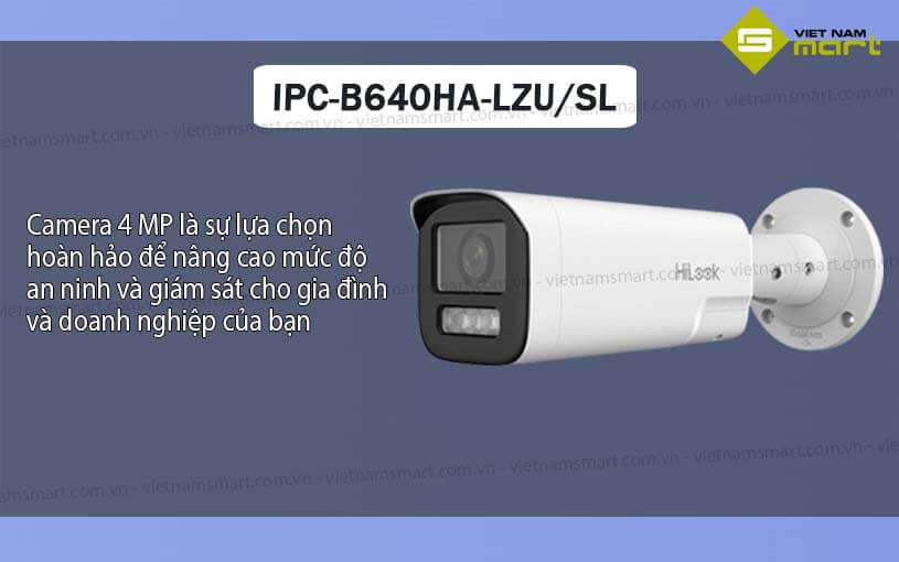 Camera Dual Light 4MP HiLook IPC-B640HA-LZU/SL