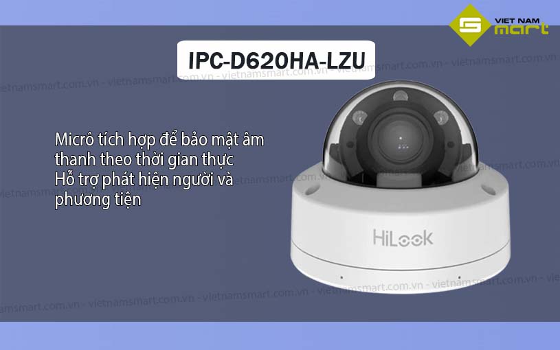 Camera Dual Light 2MP HiLook IPC-D620HA-LZU Camera Dual Light 2MP HiLook IPC-D620HA-LZU
