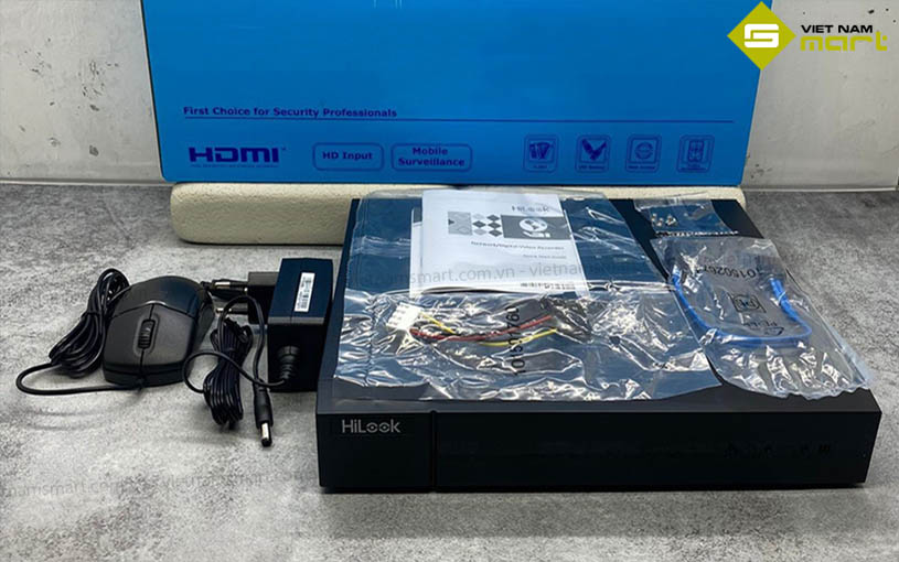 Đầu ghi hình eSSD 8 kênh HiLook DVR-208Q-M1 Trọn bộ đầu ghi hình eSSD 8 kênh HiLook DVR-208Q-M1