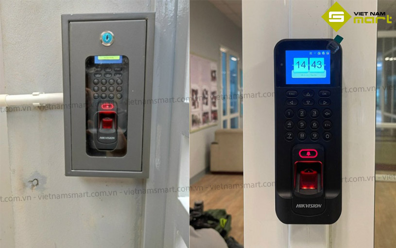 Máy chấm công vân tay Hikvision SH-K1T9804AMF - Bản nội địa Ứng dụng máy chấm công SH-K1T9804AMF trong thực tế