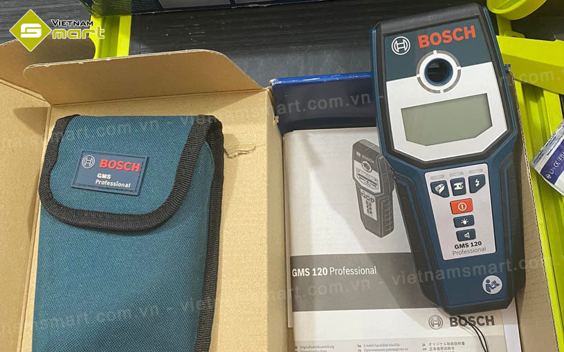 Máy dò kim loại cầm tay đa năng Bosch GMS 120 đẹp mắt - giá rẻ từ VietnamSmart