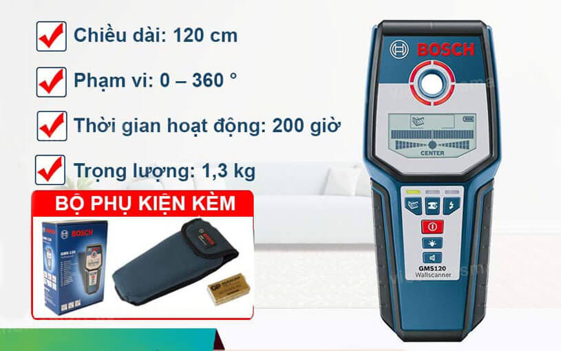 VietnamSmart - Phân phối chính hãng máy dò kim loại cầm tay GMS 120