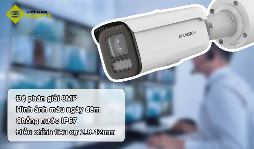 Camera DS-2CD3687G2T-LZS 8MP đa tiêu cự có động cơ Tính năng nổi bật của camera DS-2CD3687G2T-LZS