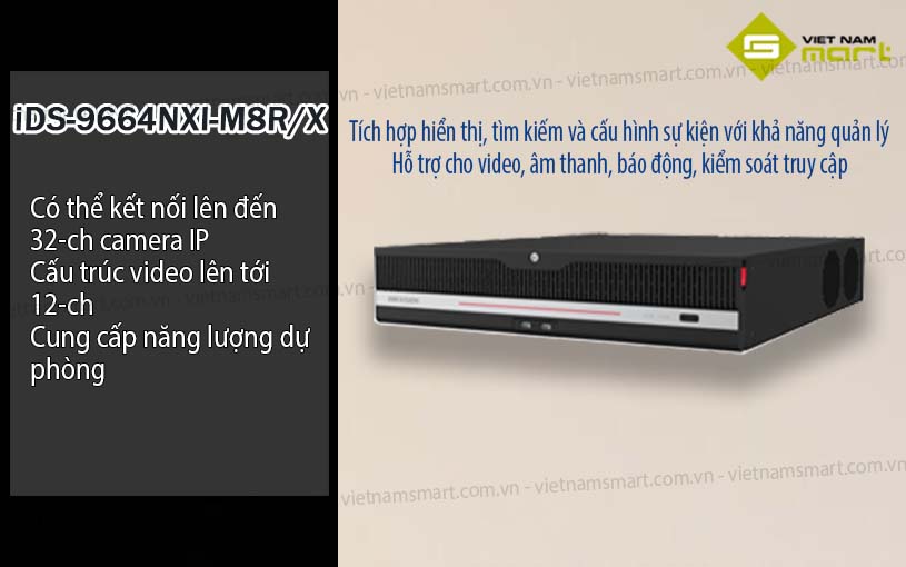 Đầu ghi hình Hikvision iDS-9664NXI-M8R/X Đầu ghi hình Hikvision iDS-9664NXI-M8R/X