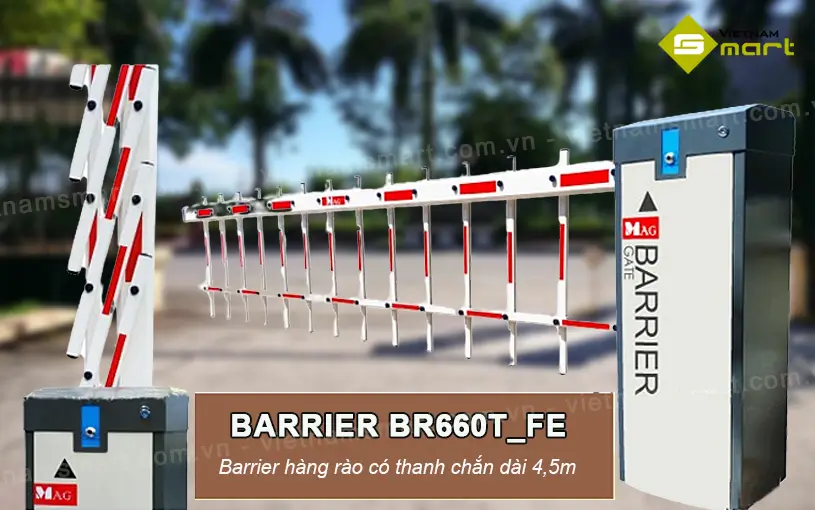 Barrier hàng rào Magnet BR660T_FE Giới thiệu về barrier tự động Magnet BR660T_FE