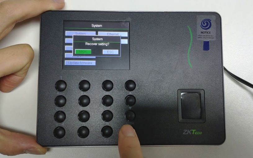 cài đặt admin cho máy chấm công thumbnail