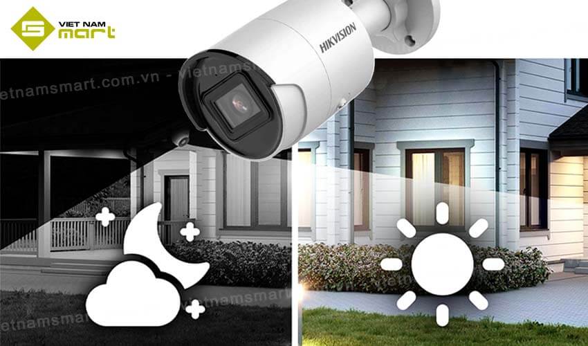 Camera mạng 4MP Hikvision DS-2CD3043G2-IU Hình ảnh ngày đêm của camera IP Hikvision DS-2CD3043G2-IU