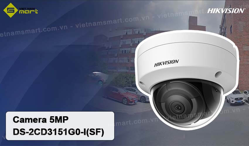 Camera mạng dome 5MP Hikvision DS-2CD3151G0-I(SF) Mô tả camera mạng 5MP Hikvision DS-2CD3151G0-I(SF)