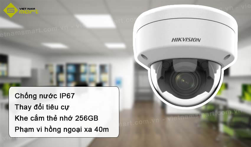 Camera mạng 2MP Hikvision DS-2CD3721G2-IZS đa tiêu cự Tính năng vượt trội của camera DS-2CD3721G2-IZS