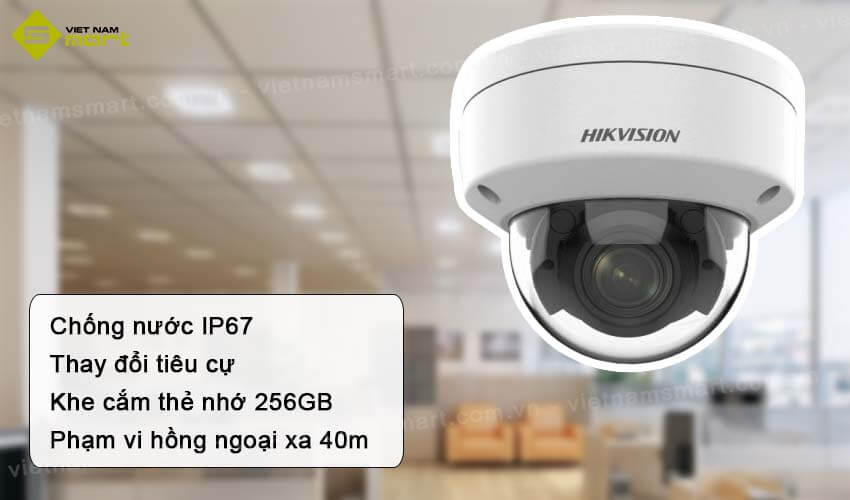 Camera mạng 4MP Hikvision DS-2CD3741G2-IZS đa tiêu cự Đặc điểm chính của camera DS-2CD3741G2-IZS