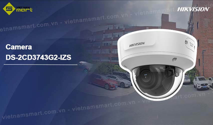 Camera dome 4MP Hikvision DS-2CD3743G2-IZS đa tiêu cự có động cơ Mô tả camera IP dome Hikvision DS-2CD3743G2-IZS