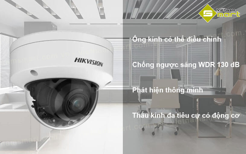 Camera IP bán cầu 4MP Hikvision DS-2CD3746G2HT-LIZSU camera Hikvision DS-2CD3746G2HT-LIZSU
