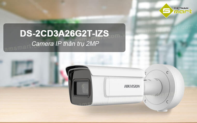 Camera IP thân trụ 2MP Hikvision DS-2CD3A26G2T-IZS