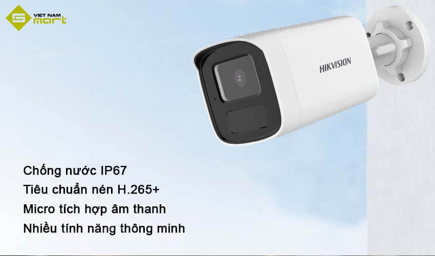 Camera mạng 2MP Hikvision DS-2CD3T21G0-IUF Một số đặc điểm nổi bật của camera DS-2CD3T21G0-IUF