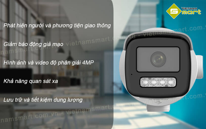 Camera IP thân trụ AcuSense 4MP Hikvision DS-2CD3T46G2-ISU/SL Camera Hikvision DS-2CD3T46G2-ISU/SL