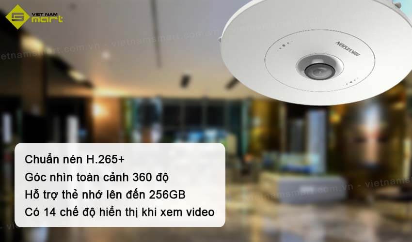 Đặc điểm nổi bật của camera Hikvision DS-2CD6365G0E-S/RC