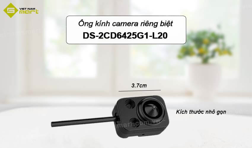 Ống kính camera mạng tách biệt 2MP Hikvision DS-2CD6425G1-L20 Ống kính camera Hikvision DS-2CD6425G1-L20 có kích thước nhỏ gọn
