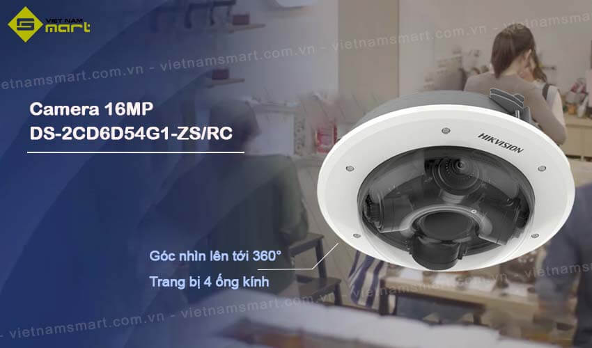 Camera IP đa cảm biến 4 hướng Hikvision DS-2CD6D54G1-ZS/RC Camera IP đa cảm biến 4 hướng Hikvision DS-2CD6D54G1-ZS/RC