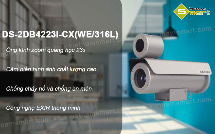 Camera mạng chống cháy nổ EXIR 23× Hikvision DS-2DB4223I-CX(WE/316L)